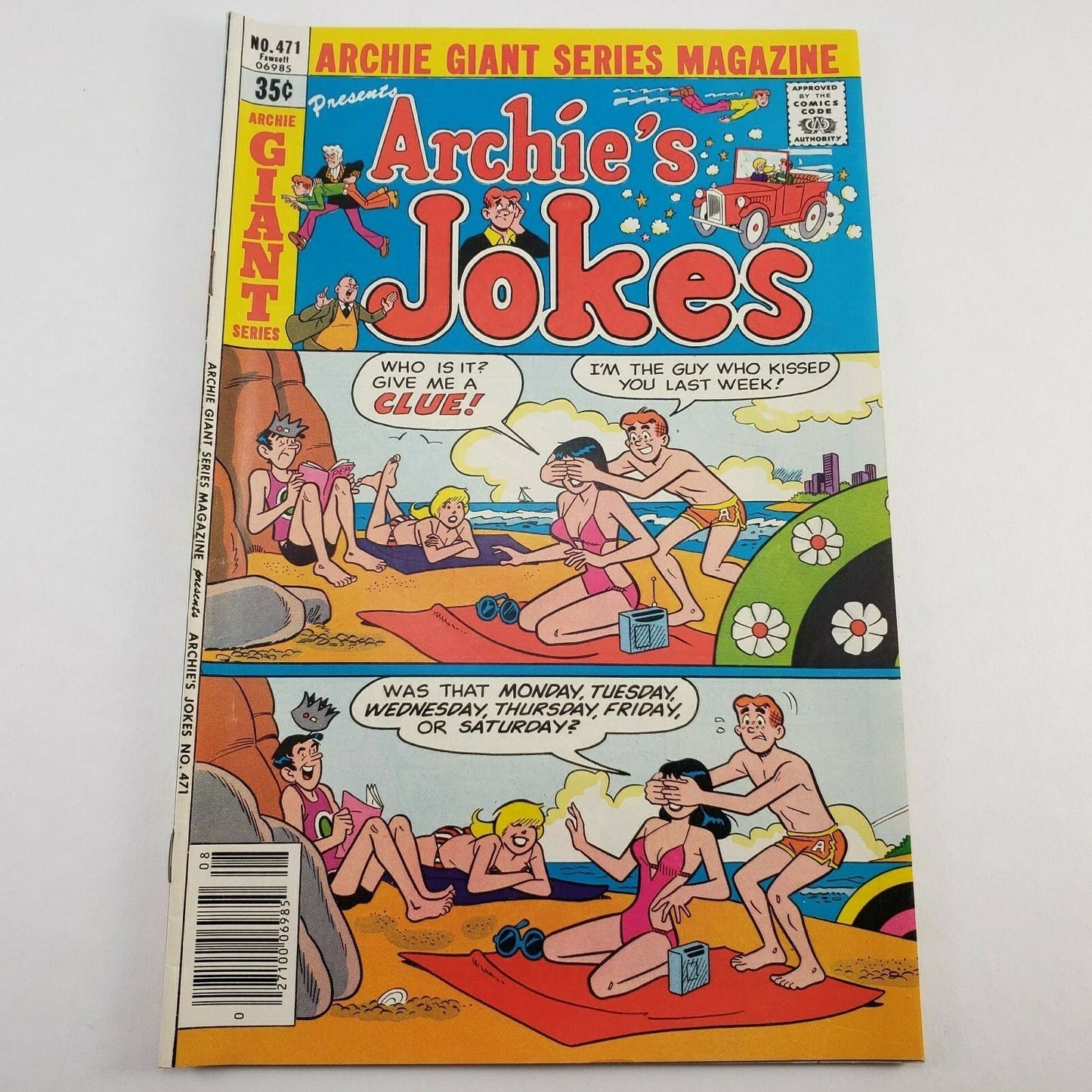 5 Archie Jughead Reggie's Jokes Comic Books Lot 1978 Archie Series