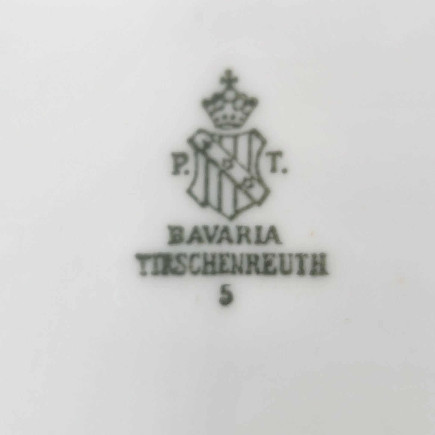 Tirschenreuth Bavaria Octagon Serving Platter with Gold Trim 12"