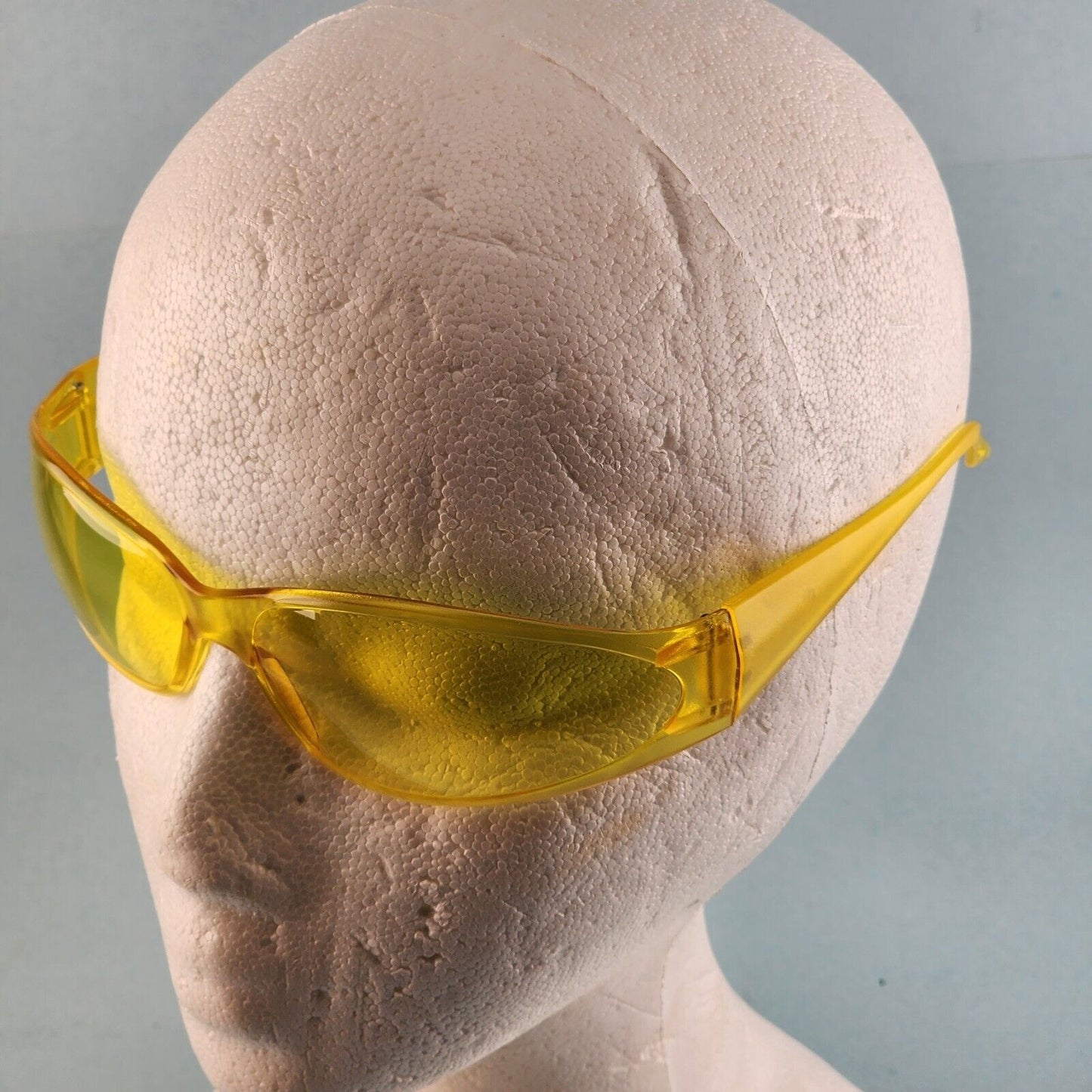 ERB Boas Safety Glasses Work Eye Protection Wraparound Lens High Impact Z87.1 (Amber, Amber)