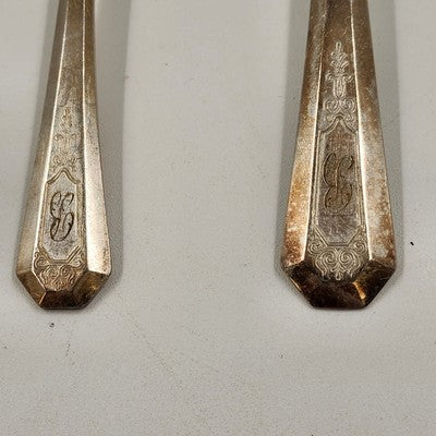 Wm Rogers La France Silverplate Flatware 12 Place Setting 77 Pc Set AA