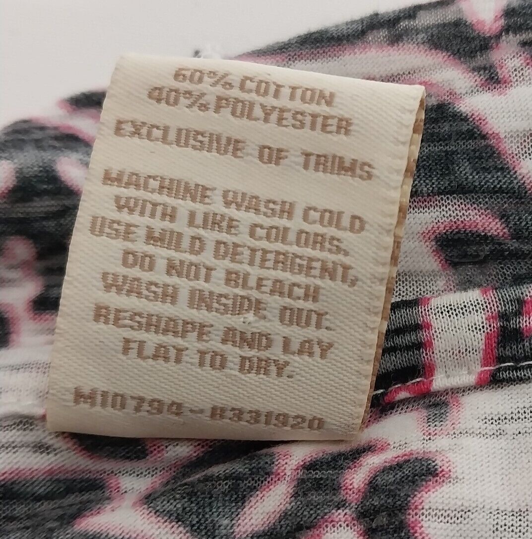 Balance Collection Marika Black Pink Pullover Dress Women's Size XL Boho Whimsy