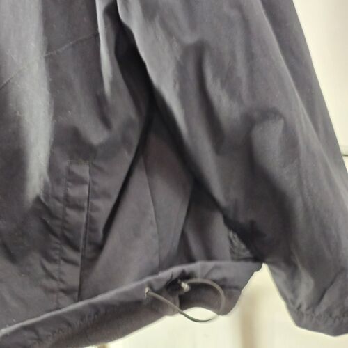 Eddie Bauer Polartec Jacket Size Women Black XXL Pockets Hood Draw String Zipper