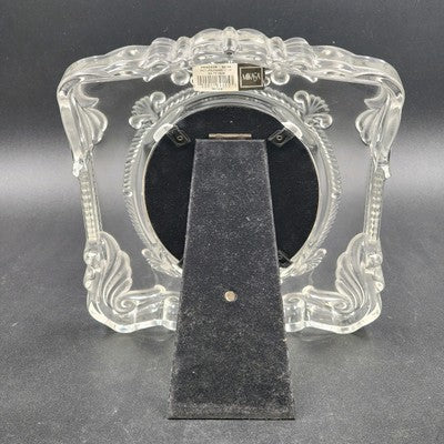 Mikasa Princess Picture Frame Lead Crystal Frosted Oval SA751/829 Germany 10”