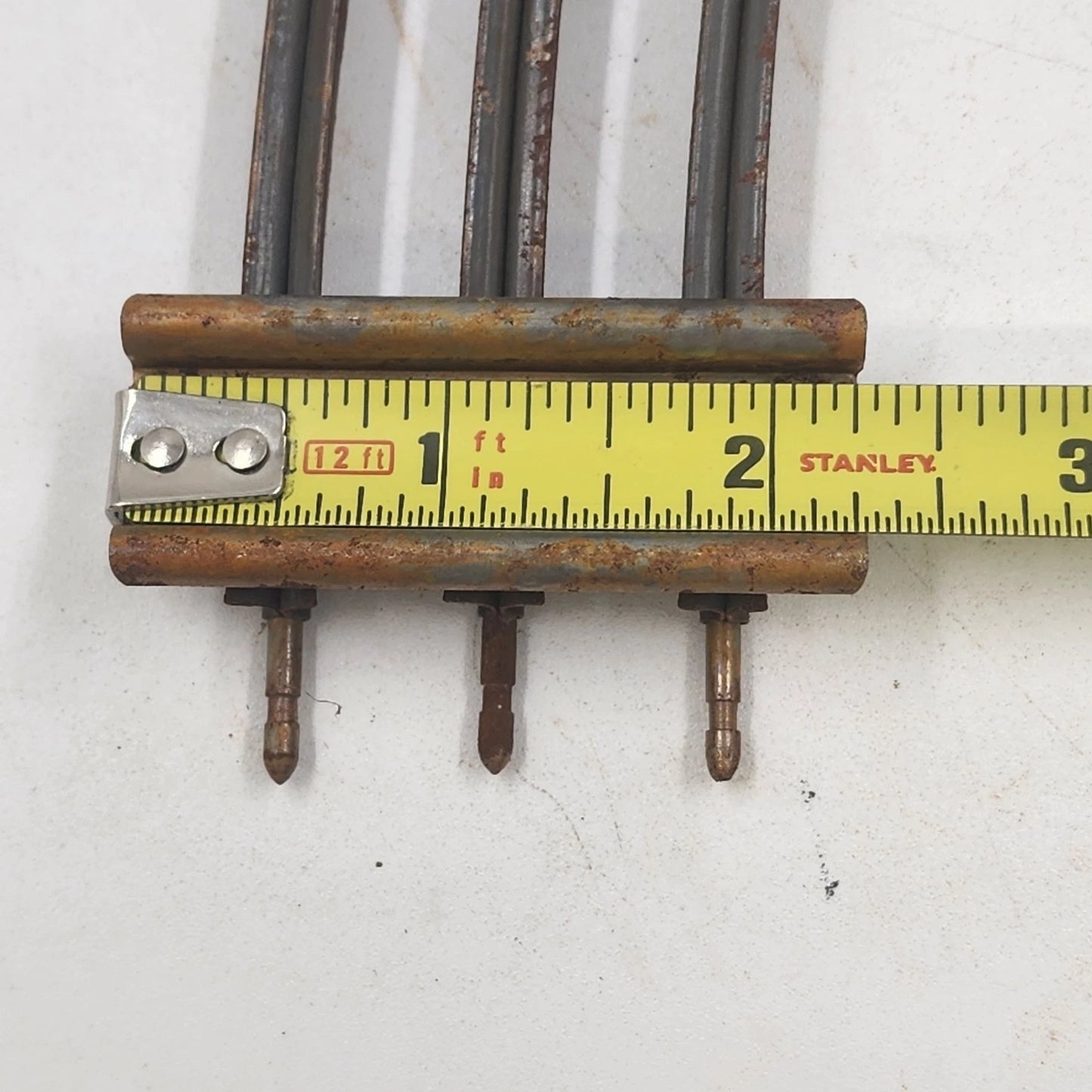 3 Model Train Curve Track Sections O Gauge 45 Degree 31" Dia Rusty 6" Long Each