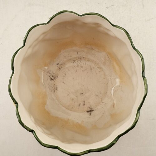 Fitz and Floyd Vintage 1989 Calypso Majolica Hand Painted Ceramic Fruit Bowl 7"