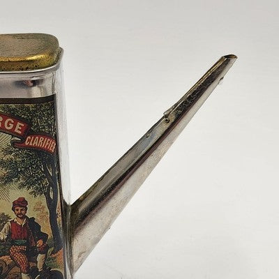 Vercherin Olive Oil Tin Can Huile D'Olive Vierge Clarifiee France w Spout 5.5"