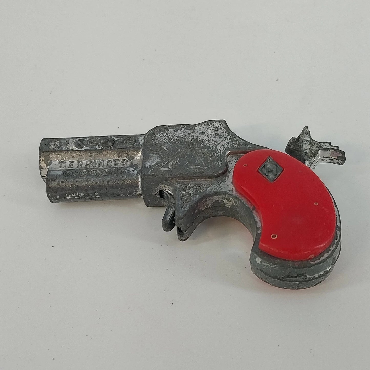 Hubley Derringer Cap Gun Replica Red Grips Die Cast Toy Pistol Vintage Western