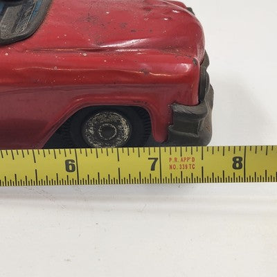 Metal Toy Police Car Red Light Electric Cable Controlled Not Working Japan 1955