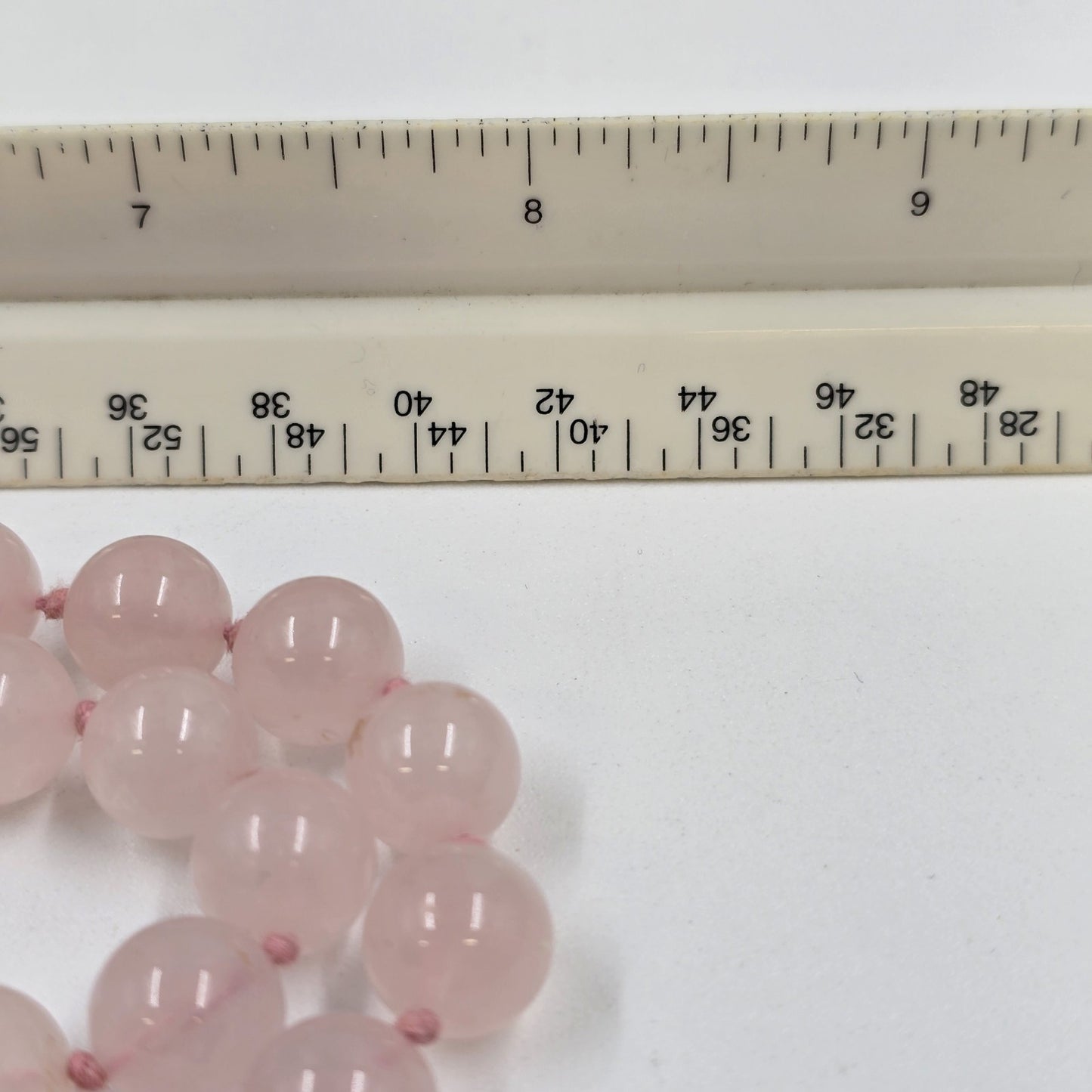 Pale Pink Glass Beads with Multicolor Bead Accents Floral Motif Necklace Jewelry