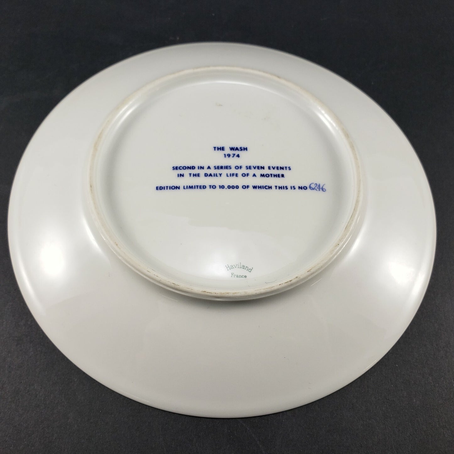 Haviland Limoges 3 Mother's Day Plates 1973 Breakfast 1974 The Wash & 1975 Park