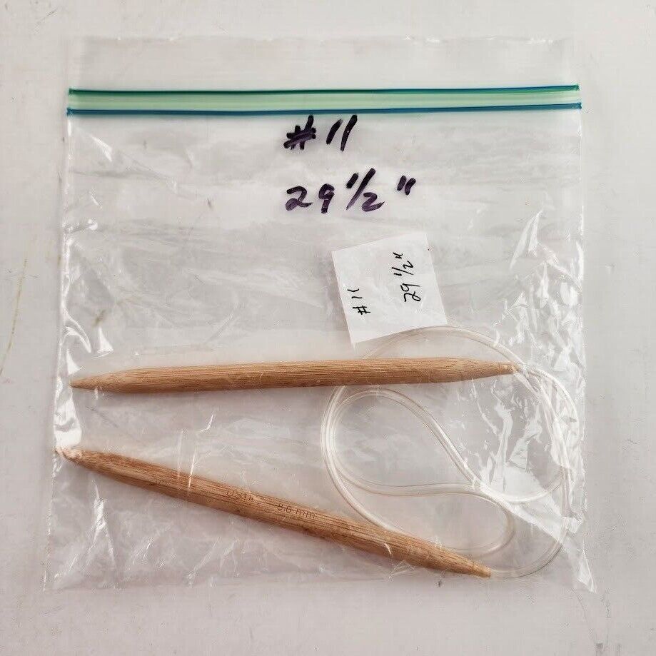 Circular Knitting Needle Bamboo Plastic Metal Size 8 - Size 15 Length 16" - 32"