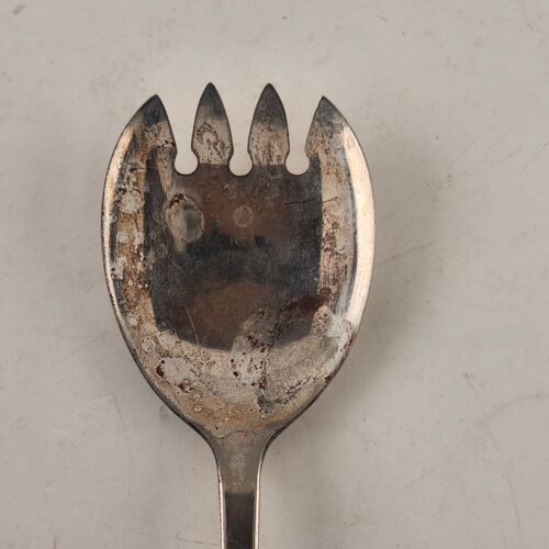 Salad Server Set Fork Spoon Sheffield England Silverplated Vintage 9.25"