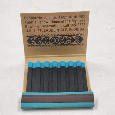 Mai-Kai Front Strike Matchbook Polynesian Restaurant Ft Lauderdale FL Full Book