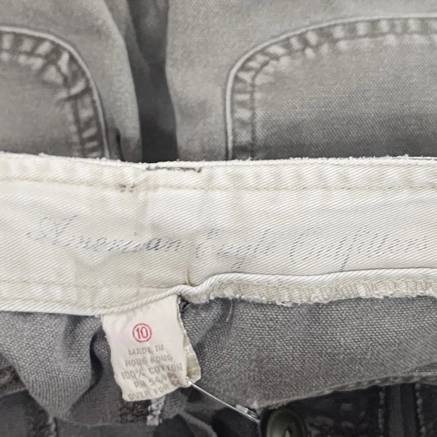 American Eagle Outfitters Women's Jeans 10 Straight Leg Olive Green Utility Soft