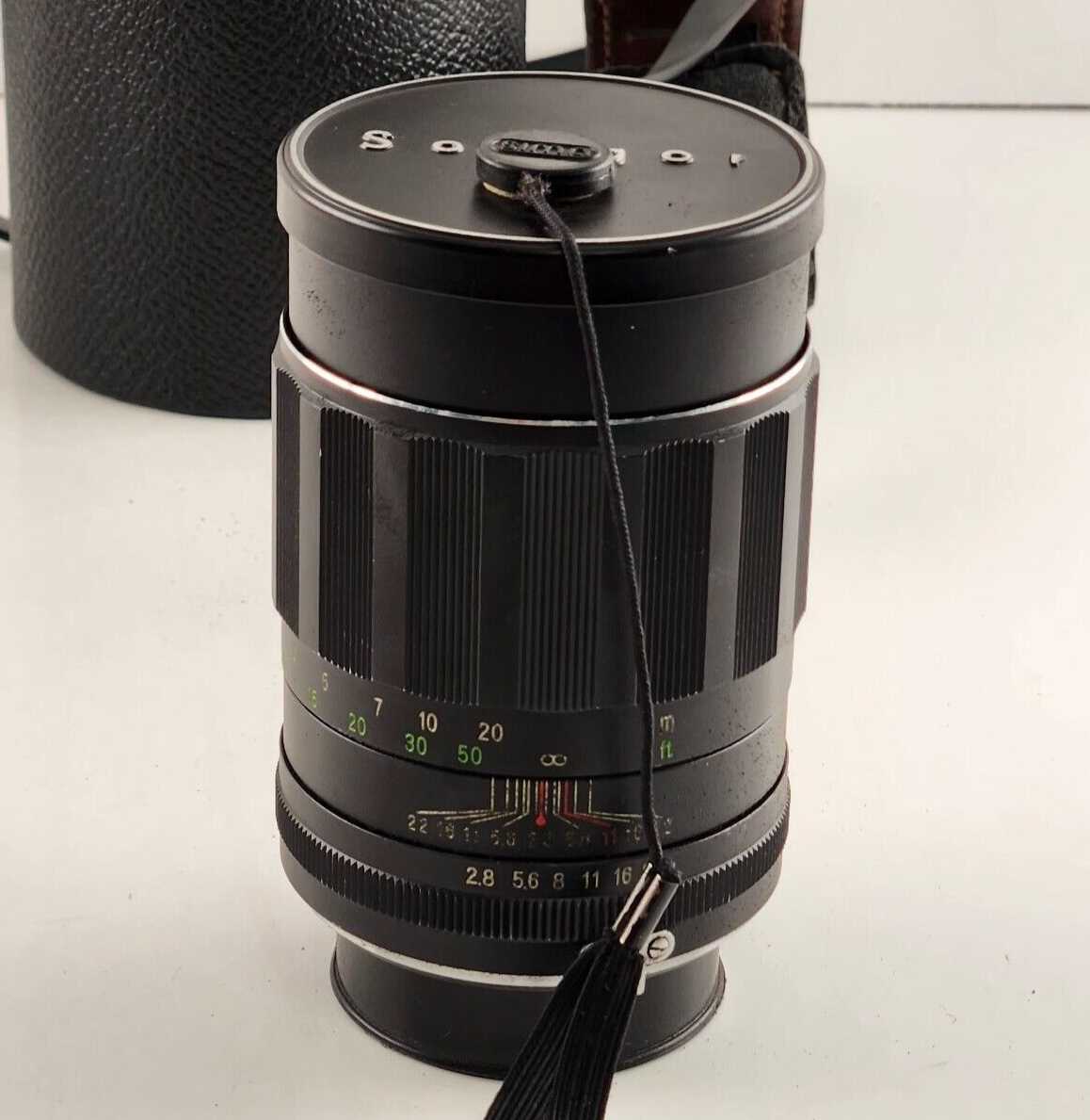 Soligor Tele-Auto 1:2.8 f=135mm Lens 17122861 2 Caps Filter Tiffen 55mm Sky Case