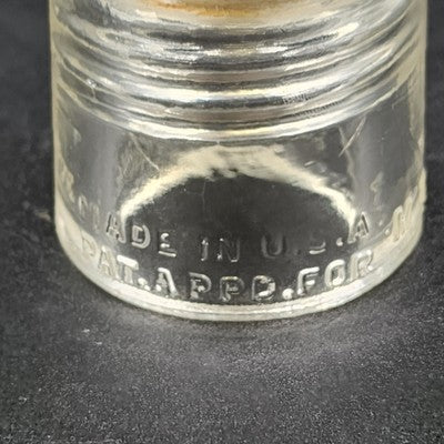 Pyrex MC Clear Glass Insulator NDD Code USA Made 2.5"x4" Vintage