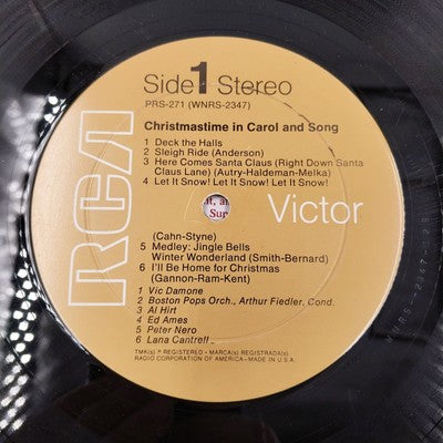 Christmastime in Carol & Song Stereo RCA PRS-271 Vinyl LP Record Special Edition