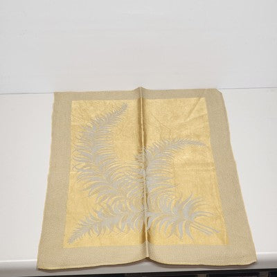 Gold & Beige Damask Brocade Leaf Reversible Table Runner – 24″ × 17″ - Formal Dining