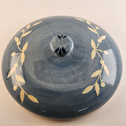 Certified International Pamela Gladding Flora Large Round Casserole Metal Stand
