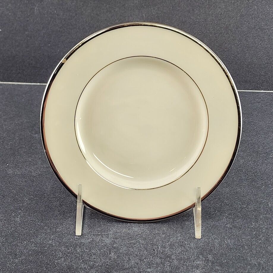 Lenox Montclair China USA Vintage Components Elegant Cream Colored Platinum Trim