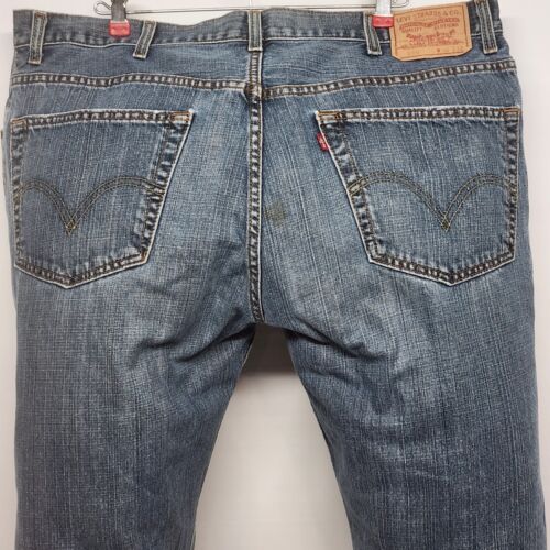 Levi's 559 Relaxed Straight 40x32 Blue Jeans Classic Denim Medium Blue Dungarees