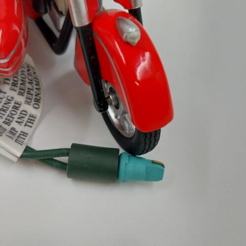 Hallmark Keepsake 1997 Christmas Ornament Magic Motorcycle Chums w Light Vtg