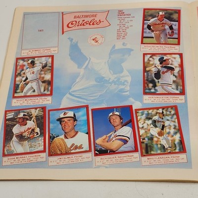 1982 Topps Baseball Sticker Album Gary Carter Cover 215/260 Stickers 83% Filled