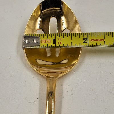 Classic Traditions Hollyberry 4pc Hostess Set Goldtone Xmas Stainless Steel