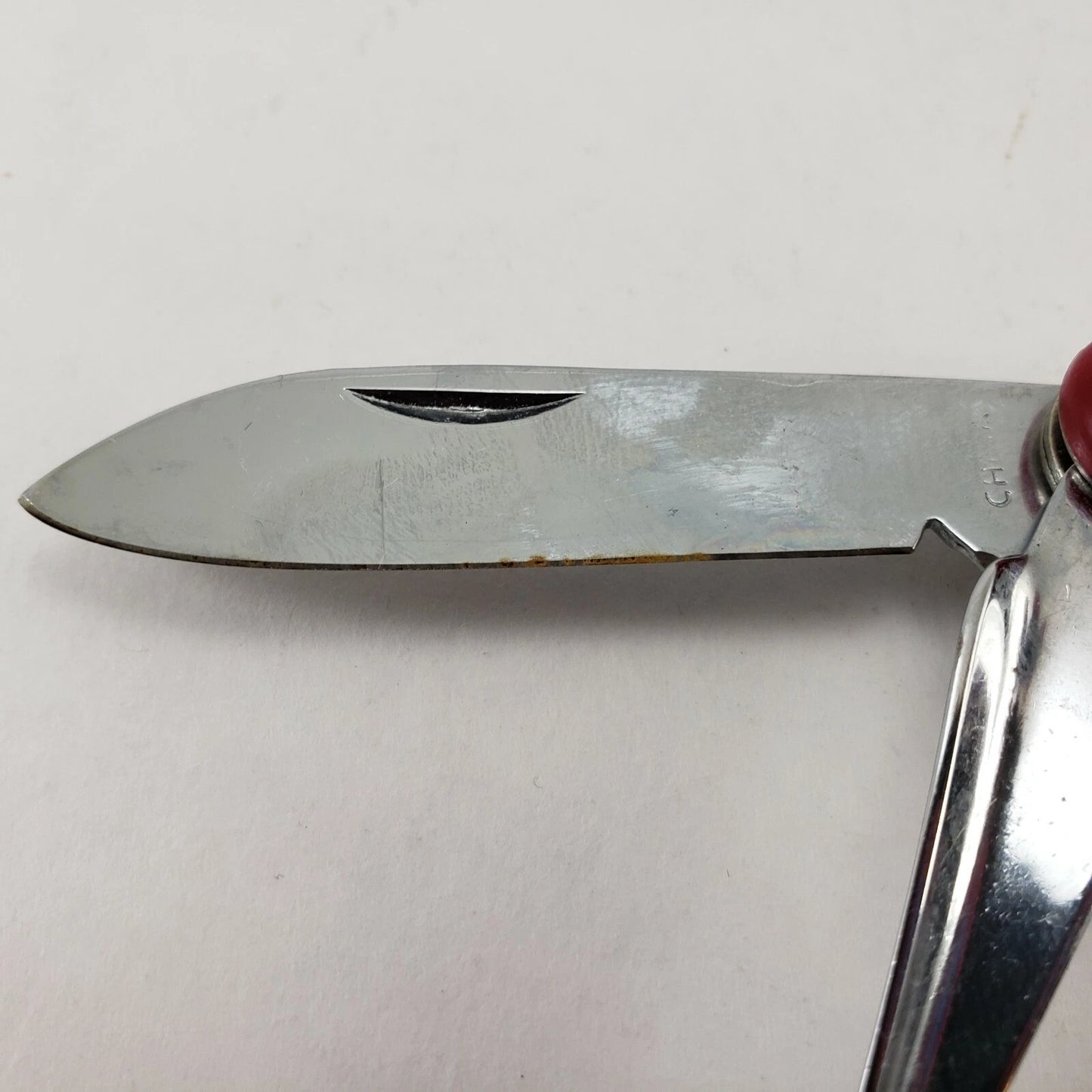 Red Multi-Blade Pocket Knife 5-in-1 Tool Stainless Steel 3¾"Base 2¼" Blade China