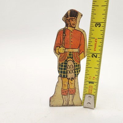 MARX Gordon Highlander #10 Toy Prop Tin Litho Army Soldier Flat Figure 1930's