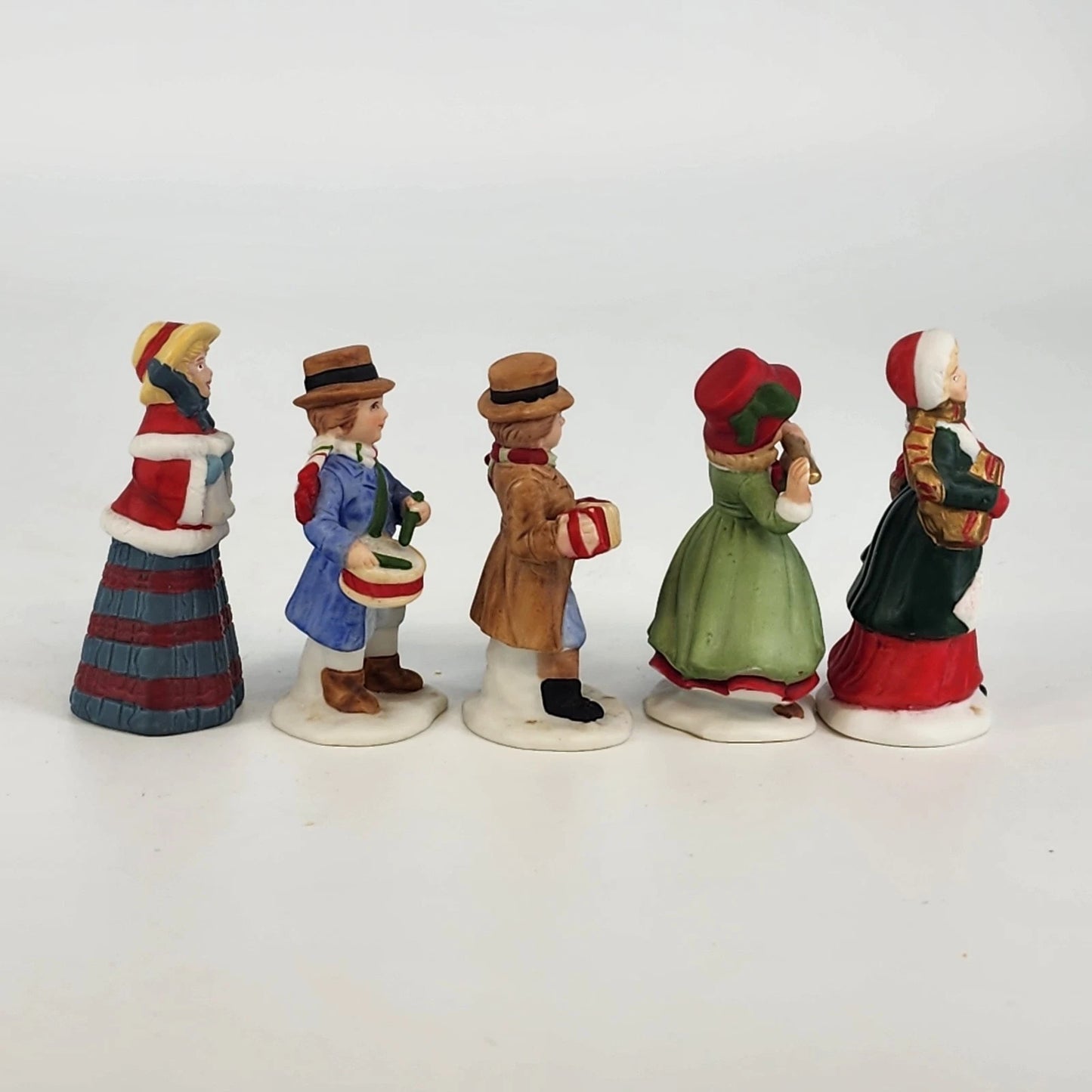 Homco Christmas Carolers Figurines Set of 5 Musicians Sri Lanka 2.5" Ceramic Vtg