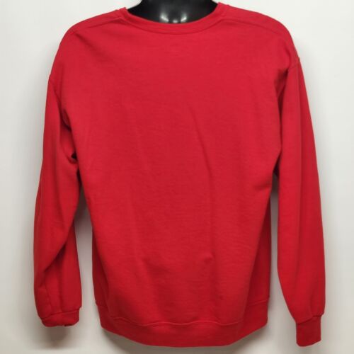 Athletic Works Men's Large Red Sweatshirt Crew Neck Pullover Casual Active Wear