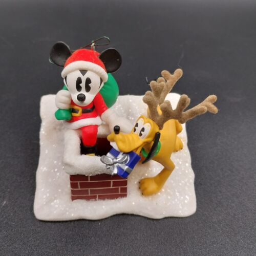 Hallmark Keepsake 2005 Christmas Ornament Disney Santa's Helpers Mickey Pluto