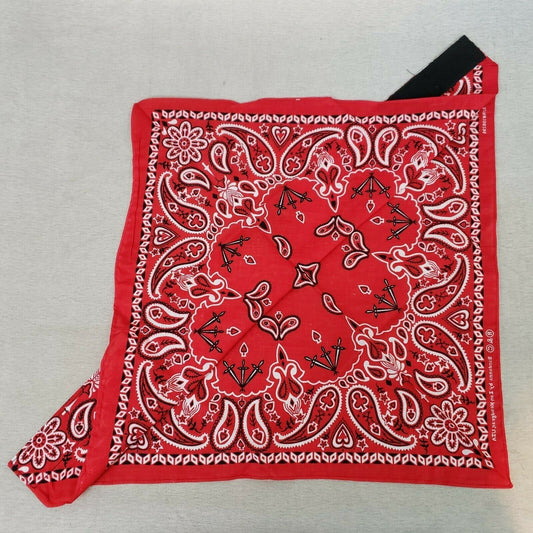 ZANheadgear 3-In-1 Bandanna SportFlex Red Paisley BV003 Adult Hook & Loop