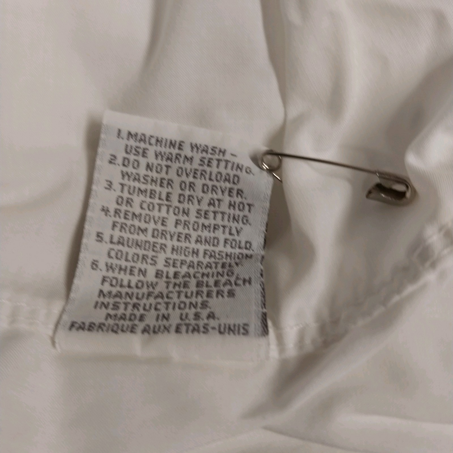 Wamsutta Quintessence Collection Plain White Twin Fitted Sheet 39 x 75 Mattress
