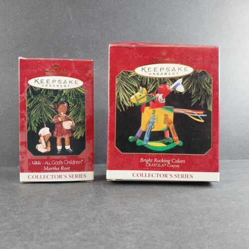 4 Hallmark Keepsake Collector's Series Christmas Ornaments from 1997 Boxed Vtg