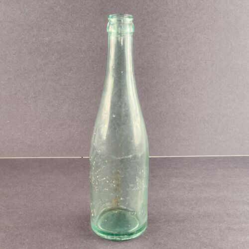 Franklin Brewing Co Columbus Ohio Green Tinted Empty Glass Beer Bottle Vintage