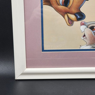 Disney Bambi & Thumper Friendship Print by Bruce McGaw Framed 14.5"x17" Artwork