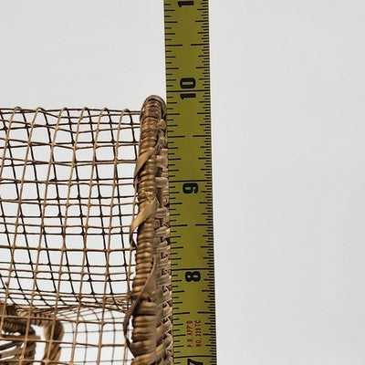 Basket Box Storage 10"Star Shape Large Hanging Wicker Natural Wood Color Weaving