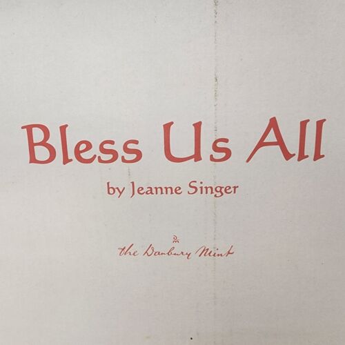 BLESS US ALL Porcelain Doll Danbury Mint Kneeling Praying Collector Girl Doll Jeanne Singer A566