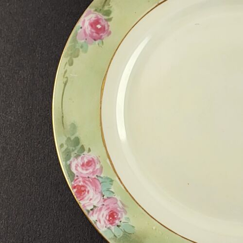 Luncheon Salad Plate 8¾" Vintage Elite Limoges France Hand Painted Gold Trim