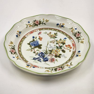 Mikasa Heritage F2006 Imari Bouquet Round Serving Platter with Scalloped Edge 8"
