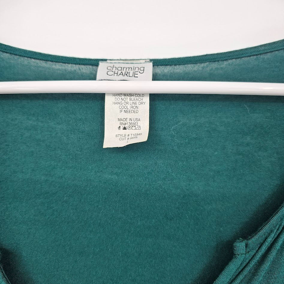 5 Pc Women’s Tops Lot Size Large Charming Charlie Jones NY Premise Y2K Casual Bundle