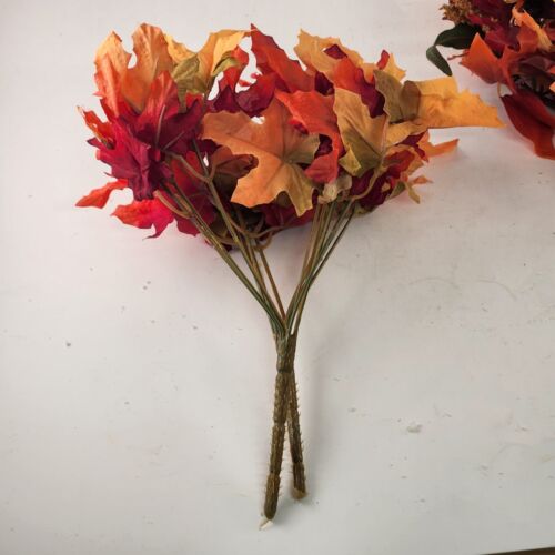 Silk Flowers Fall Autumn Decor Faux Floral Arrangement Craft Leaves Garland