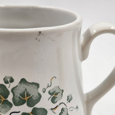 Corelle Coordinates Callaway Green Ivy Creamer 4.25" x 5" Tall Stoneware China
