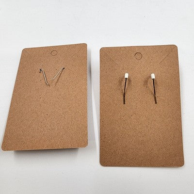 Set of 2 Gold Tone Oval Loops & Silver Tone w/ Black Beaded Drop Dangle Earrings