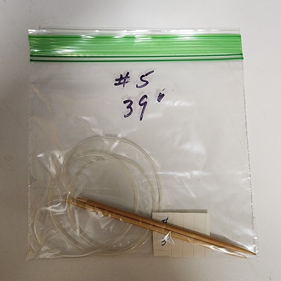 Circular Knitting Needle Bamboo Plastic Metal Size 0 - Size 7 Length 16" - 32"