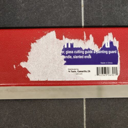 Red Multipurpose Painter's Trim Guard 24" Size Metric and Std Marks Blade Guard