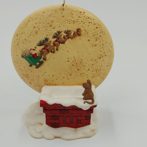 Hallmark Keepsake 1997 Christmas Ornament Happy Christmas to All Handcrafted Vtg