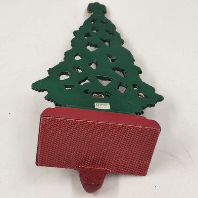 Midwest of Cannon Falls Cast Iron Christmas Tree Angel Stocking Holder – 7" Vintage Holiday Mantel Decor